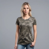 Camo Burnout Tee Shirt Exporter In Bangladesh